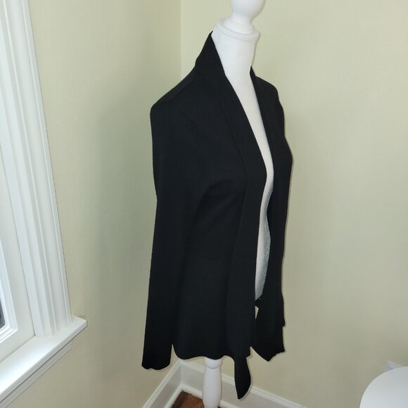 89th & Madison Black Sweater Open Cardigan Fine Knit Women's Size M - Picture 6 of 11